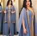 2024 Abayas for Women Dubai Elegant Muslim Women Dress 2 Piece Set Chiffon Cloak Sleeve Kaftan Plus Size Party Sequin Robes - CLICK TIK