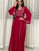 2024 Dress for Women Spring Summer Fashion Muslim Women Long Sleeve Polyester Kaftan Embroidery Long Maxi Dress Abaya Dubai - CLICK TIK