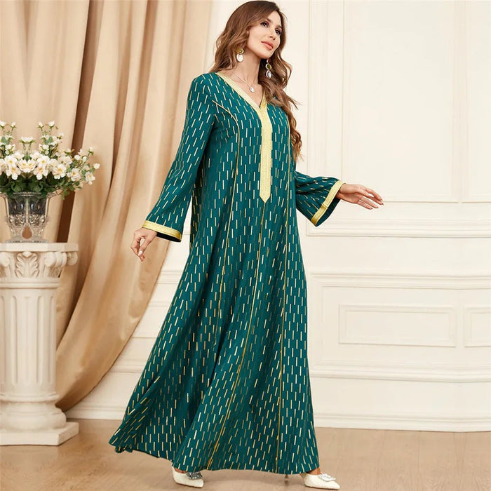 Abaya Muslim 2024 Turkey Eid Ramadan Long Maxi Dress Dubai Evening Party Arab Islam Clothing Caftan Moroccan Gown Kaftan Vestido - CLICK TIK