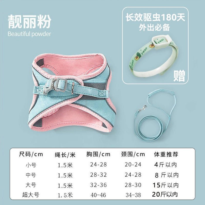 Cat Pulling Rope Anti Breaking Loose Special for Outing Cat Rope Slip Cat Chain Pet Harness Cat Rope Small Size Dogs - CLICK TIK