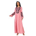 Cross - Border Foreign Trade Independent Station Wish Women's Clothing Embroidered Dubai Middle East Dubai Elegant Hui Min Swing Dress 063 - CLICK TIK