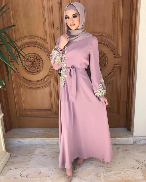 DUBAI Saudi Loose Dress Abaya Lace - CLICK TIK