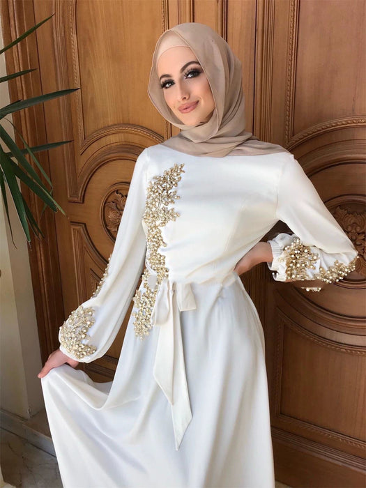 DUBAI Saudi Loose Dress Abaya Lace - CLICK TIK