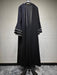 Eid Black Open Kimono Abaya Dubai Luxury 2024 Palestine Muslim African Dresses For Women Kaftan Dress Islam Robe Femme Musulmane - CLICK TIK