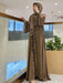 Eid Muslim Abaya for Women Embroidery Dress with Scarf 2 Piece Set Dubai Arab Long Robe Morocco Abayas Kaftan Headscarf Gorgeous - CLICK TIK