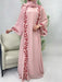 Eid Muslim Abaya for Women Embroidery Dress with Scarf 2 Piece Set Dubai Arab Long Robe Morocco Abayas Kaftan Headscarf Gorgeous - CLICK TIK