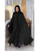 Eid Muslim Party Hoody Dress Women 2 Piece Chiffon Ramadan Abaya Hooded with Cloak Kaftan Vestidos Largos Robe Jalabiya 2024 - CLICK TIK