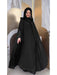 Eid Muslim Party Hoody Dress Women 2 Piece Chiffon Ramadan Abaya Hooded with Cloak Kaftan Vestidos Largos Robe Jalabiya 2024 - CLICK TIK