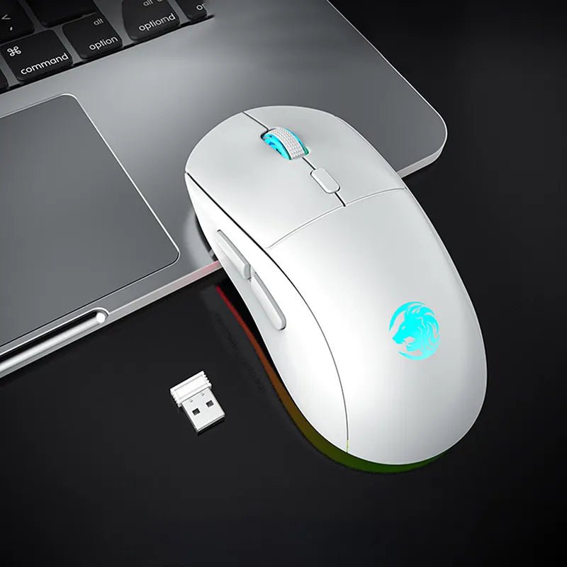 G301 Rechargeable USB 2.4G Wireless Bluetooth RGB Light Gaming Mouse Desktop PC Computers Notebook Laptop Mice Mause Gamer Cute - CLICK TIK