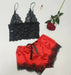 Lace Satin Sleepwear Set - CLICK TIK