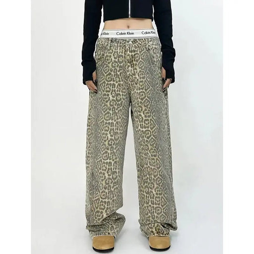 Leopard Print Wide Leg Pants For Women - CLICK TIK