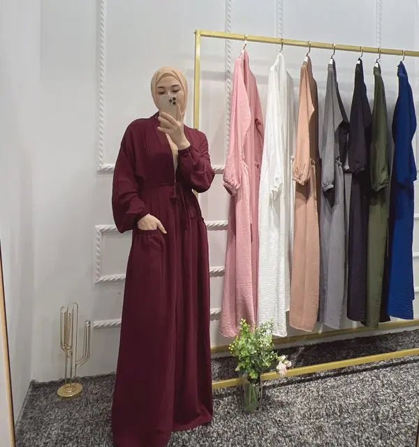 Marocain Islam Clothing Abaya Under Dress - CLICK TIK