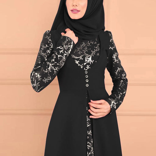 Muslim Abaya Turkey Islamic Arabic Hijab Dress Caftan Dubai Kaftan Moroccan Robe muslim Dress islamic wear for women Plus size - CLICK TIK