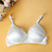 Natural mulberry silk lace bra without rims, thin adjustable shoulder straps, unbound bra underwear silk. - CLICK TIK