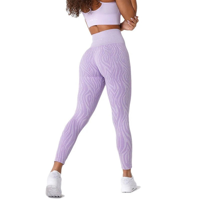 Nvgtn Series Zebra Pattern Seamless Leggings Women Soft Workout Tights Fitness Outfits Yoga Pants Gym Wear - CLICK TIK