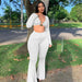 Ribbed Flare Pants Set - CLICK TIK