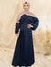 Satin Abaya Side Pockets Muslim Dresses for Women Loose Simple Style Islam Clothes Dubai Hijabi Modest Outfit Ramadan (No Hijab) - CLICK TIK