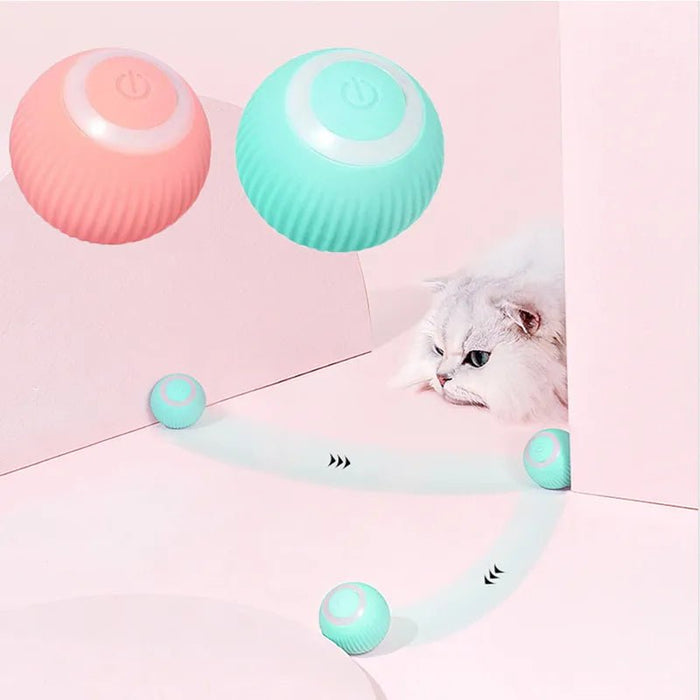 Smart Cats Toys Automatic Rolling Ball Electric Cat Toys Interactive Cat Playing Training Self - moving Kitten Toy Pet Accessories - CLICK TIK