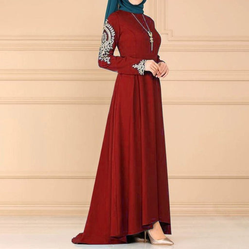 Summer Saudi Fashion Arab Irregular Dress - CLICK TIK