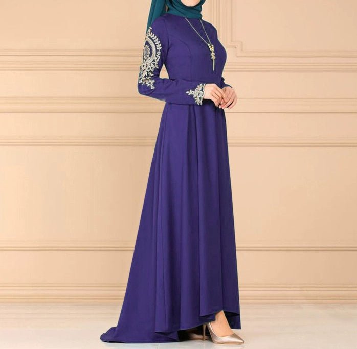 Summer Saudi Fashion Arab Irregular Dress - CLICK TIK