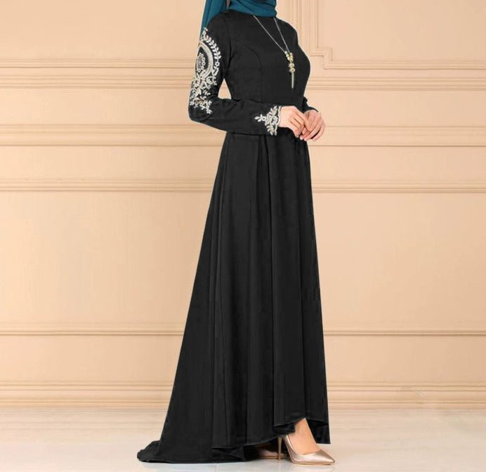 Summer Saudi Fashion Arab Irregular Dress - CLICK TIK