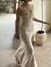 Summer Women Gorgeous Party Mermaid Prom Dress Spaghetti Strap Pearl Beading Ruffles Dress Feminine Backless Trumpet Long Dress - CLICK TIK