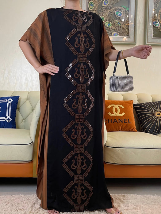 Women's Abaya Dubai Arabic Dress, Muslim Outwear, Prayer Cloth, Kaftan Sequins Embroidery, Islamic Clothing, Autumn, New - CLICK TIK