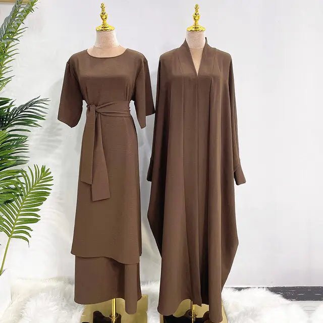 Women's Abaya Long Dress Set - CLICK TIK