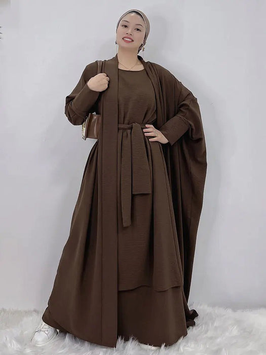 Women's Abaya Long Dress Set - CLICK TIK