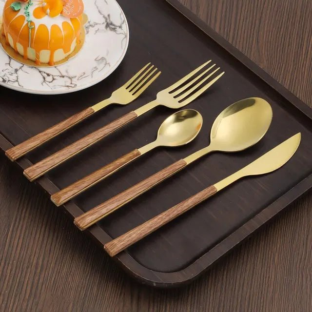 Wooden Handle Cutlery Set - CLICK TIK